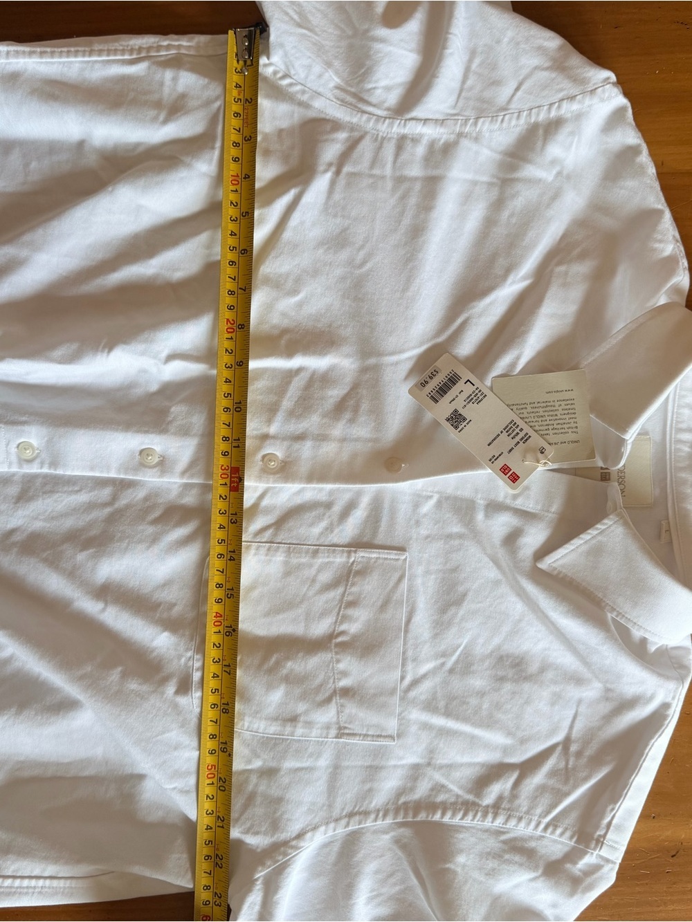 JW ANDERSON White Boxy Cropped Button-Down Shirt - Picture 11 of 11